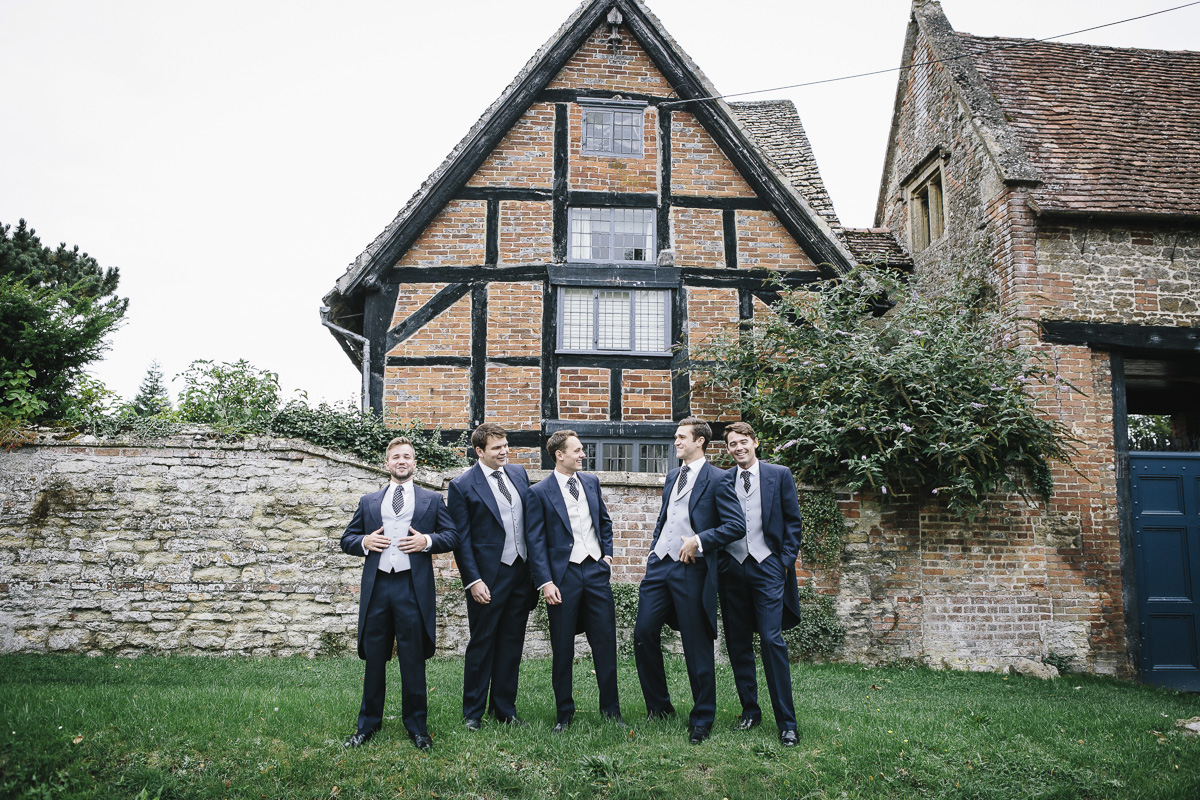 Groomsmen portraits in East Hendred