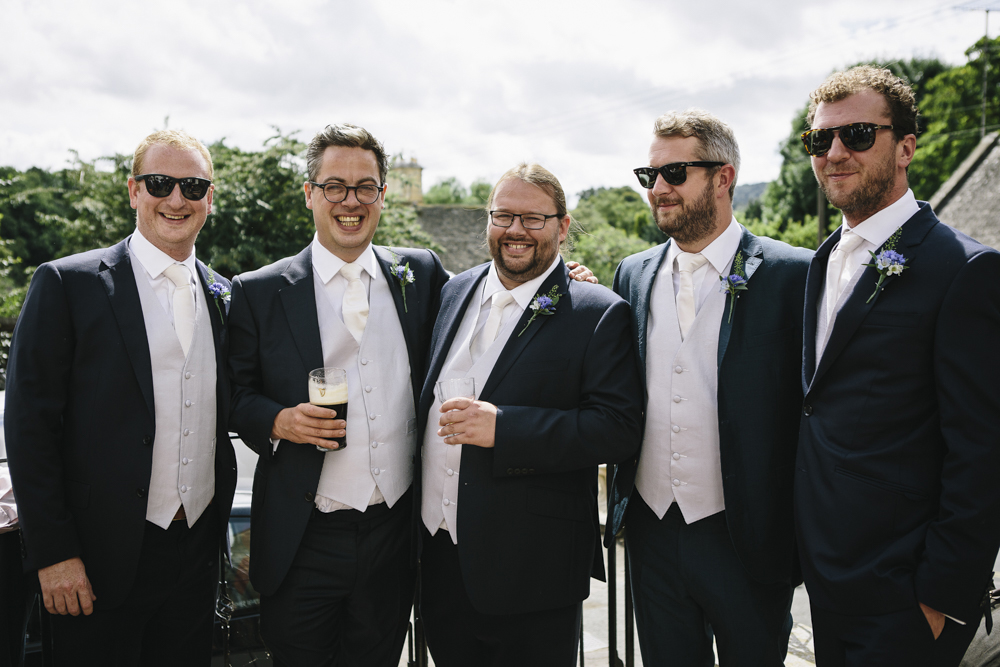 Olly with his groomsmen