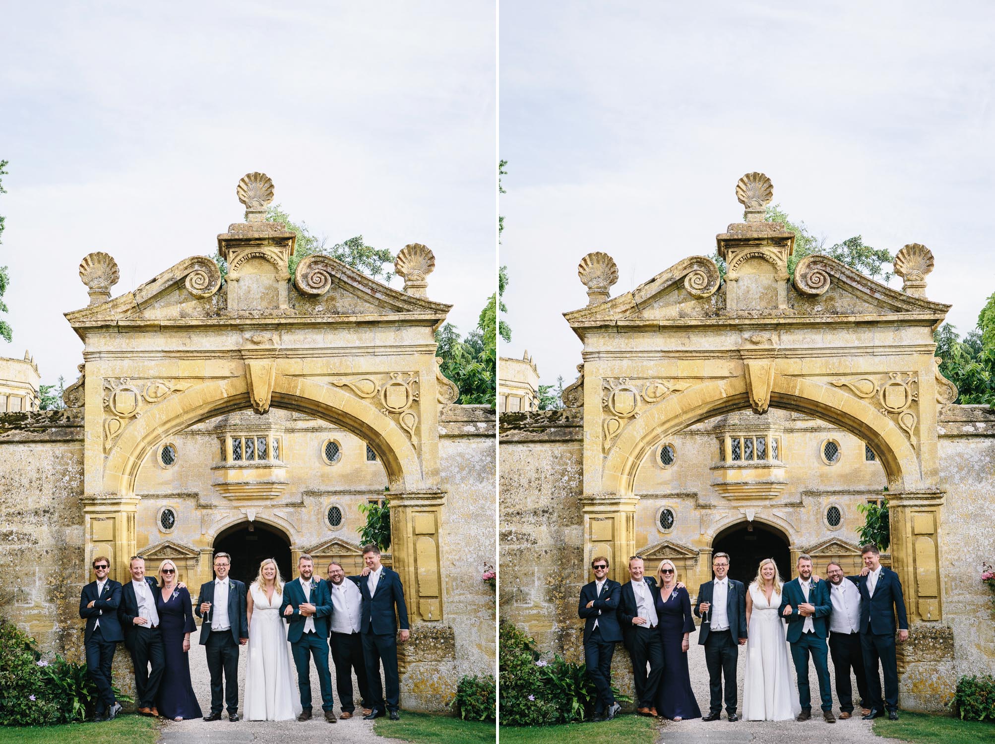 The wedding party at Stanway