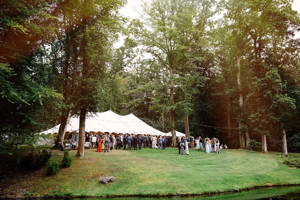 marquee at Hyde Estate wedding