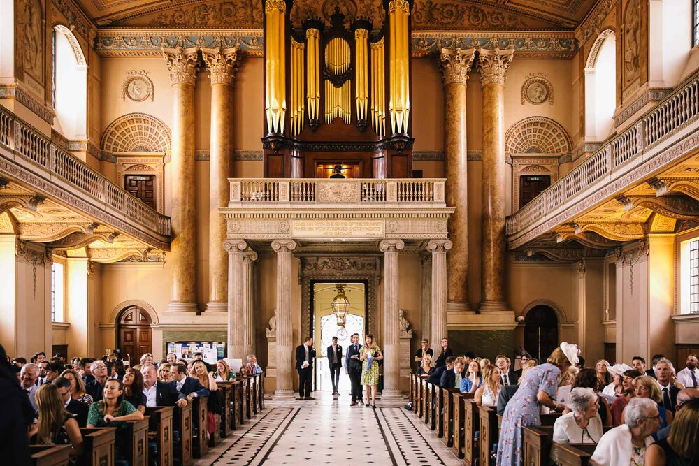 wedding ceremony at  Old Naval College wedding