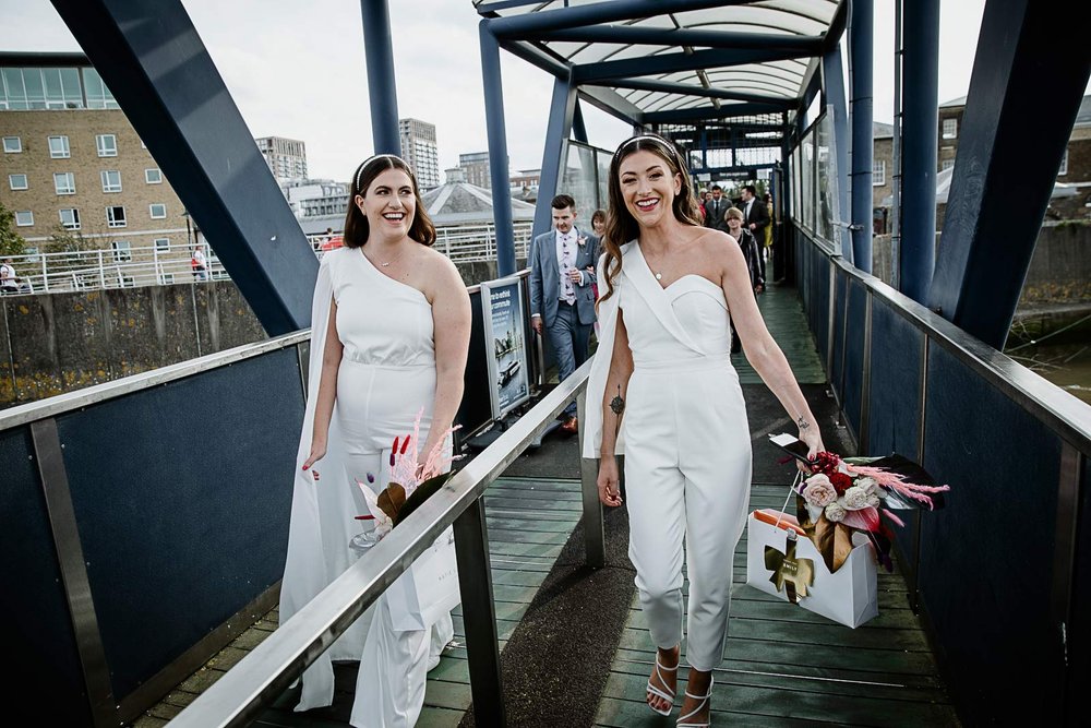 Rock n roll wedding at Trinity Buoy Wharf