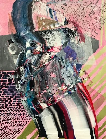 contemporary painting: layering and paint character