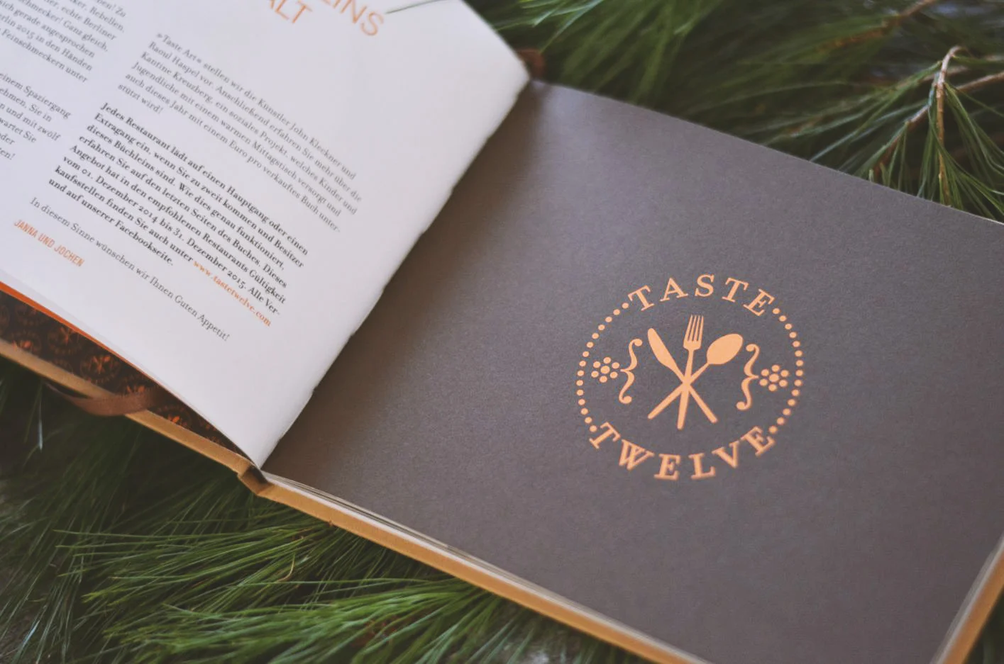 Genug gekocht? Dann kommst du 2015 trotzdem auf deine Kosten. Mit dem TasteTwelve-Führer und Restaurants wie dem Volt oder Anabelas Kitchen , die dich "zum Essen einladen“. Fast jedenfalls. Denn wer mit Buch und Begleitung erscheint, erhält eines von zwei Hauptgerichten gratis und das in zwölf unterschiedlichen Restaurants. Wer kein Hauptstädter ist, muss trotzdem nicht traurig sein. Den Guide gibt es für Hamburg, München, Köln, Düsseldorf, Stuttgart und sogar Wien. 