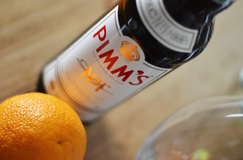 Tipp: Der Pimm‘s schmeckt auch pur auf Eis