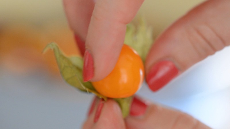 300 g Physalis aus der Schale drehen