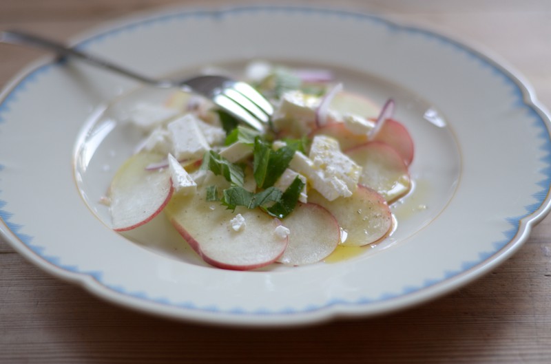 Entweder als Carpaccio servieren