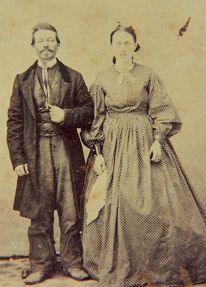 Great Grandfather Smith Knott w/ 1st wife Sarah Pence 