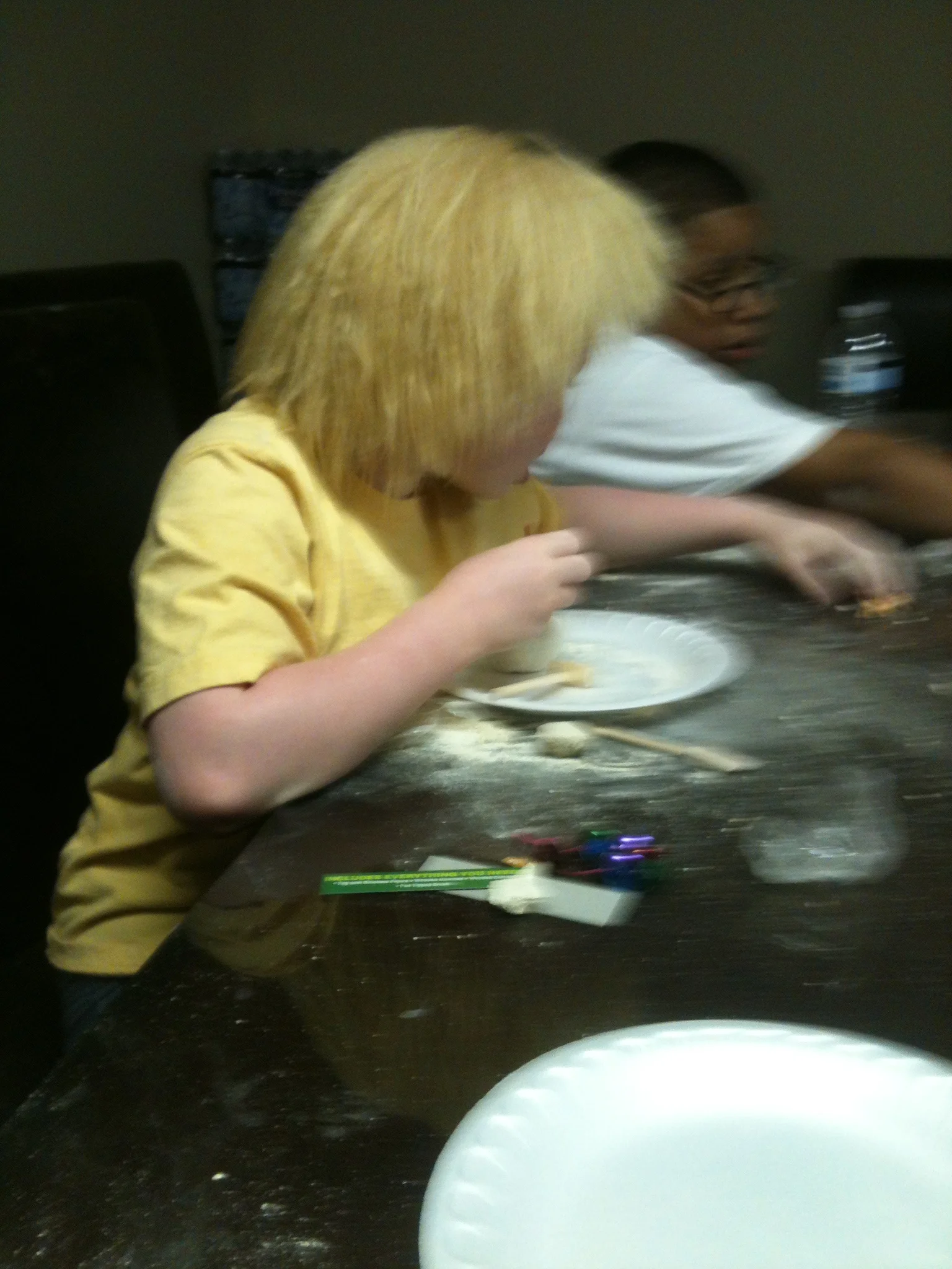 Rekendra enjoying art class