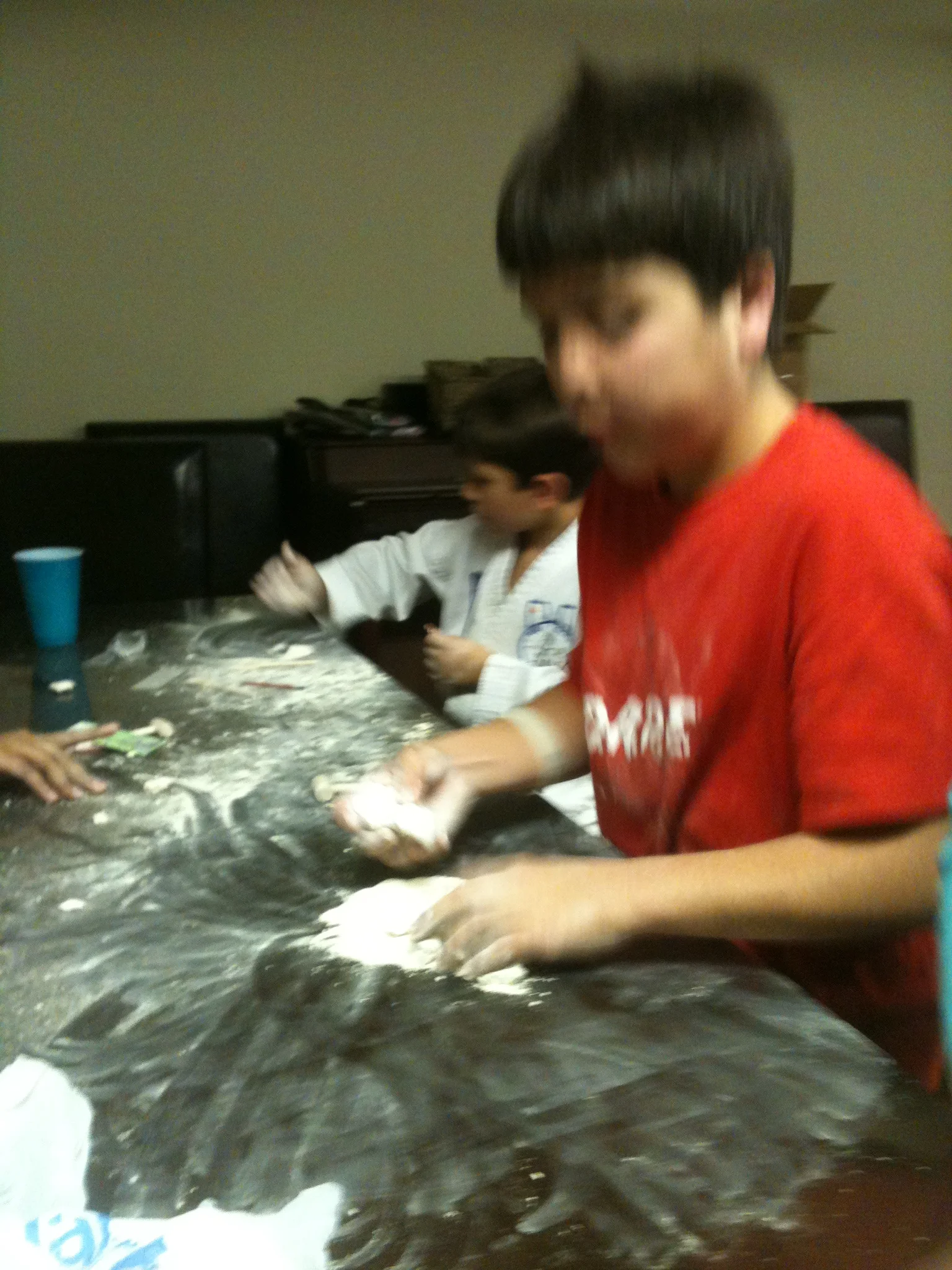 Gianni making a mess!