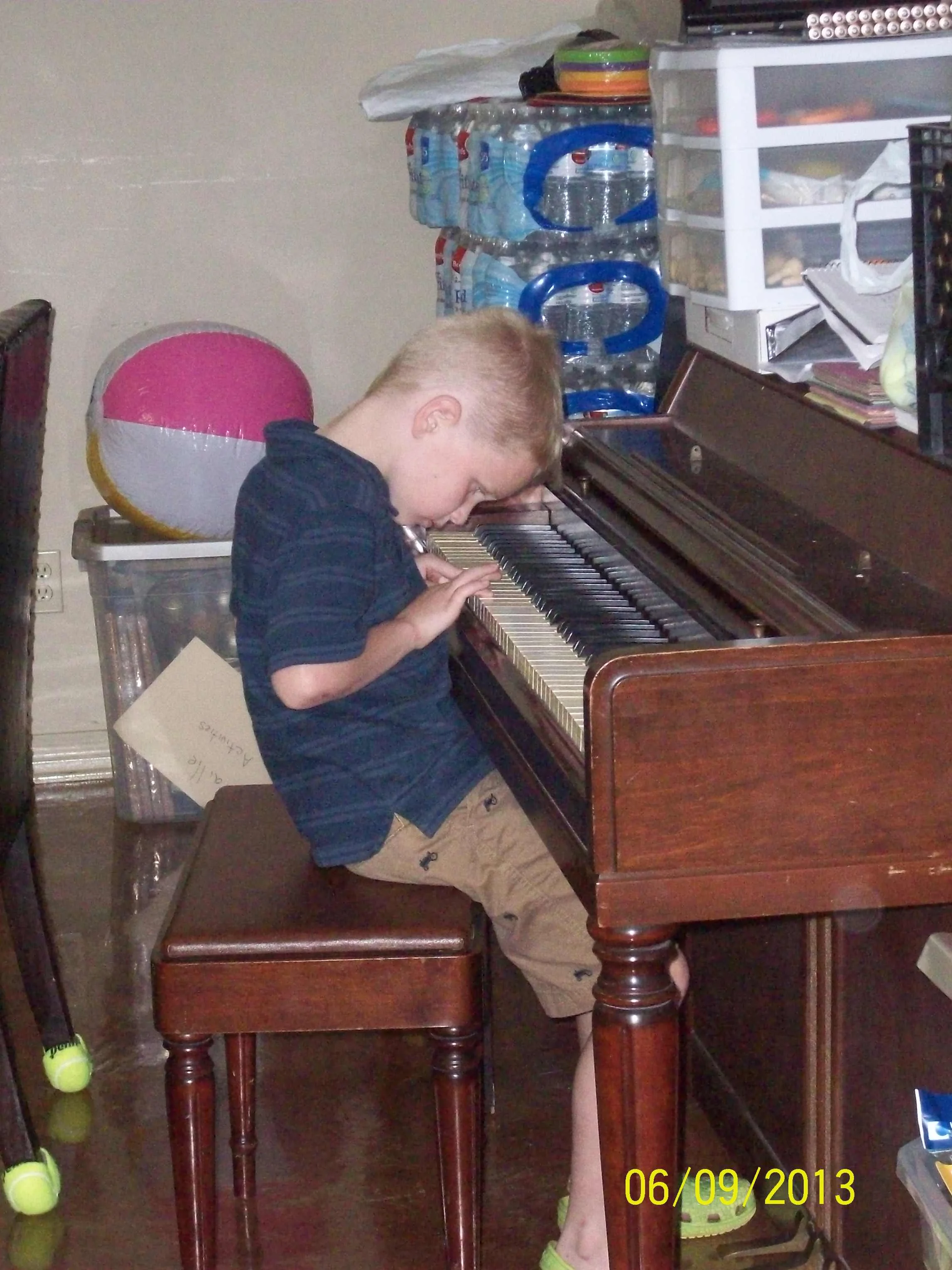 Parker plays Happy Birthday for our celebration of Louis Braille