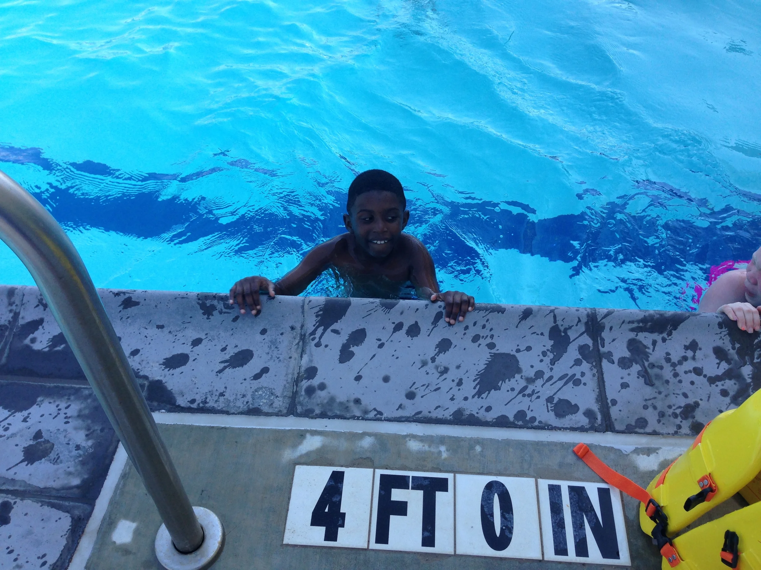 Braylon swimming