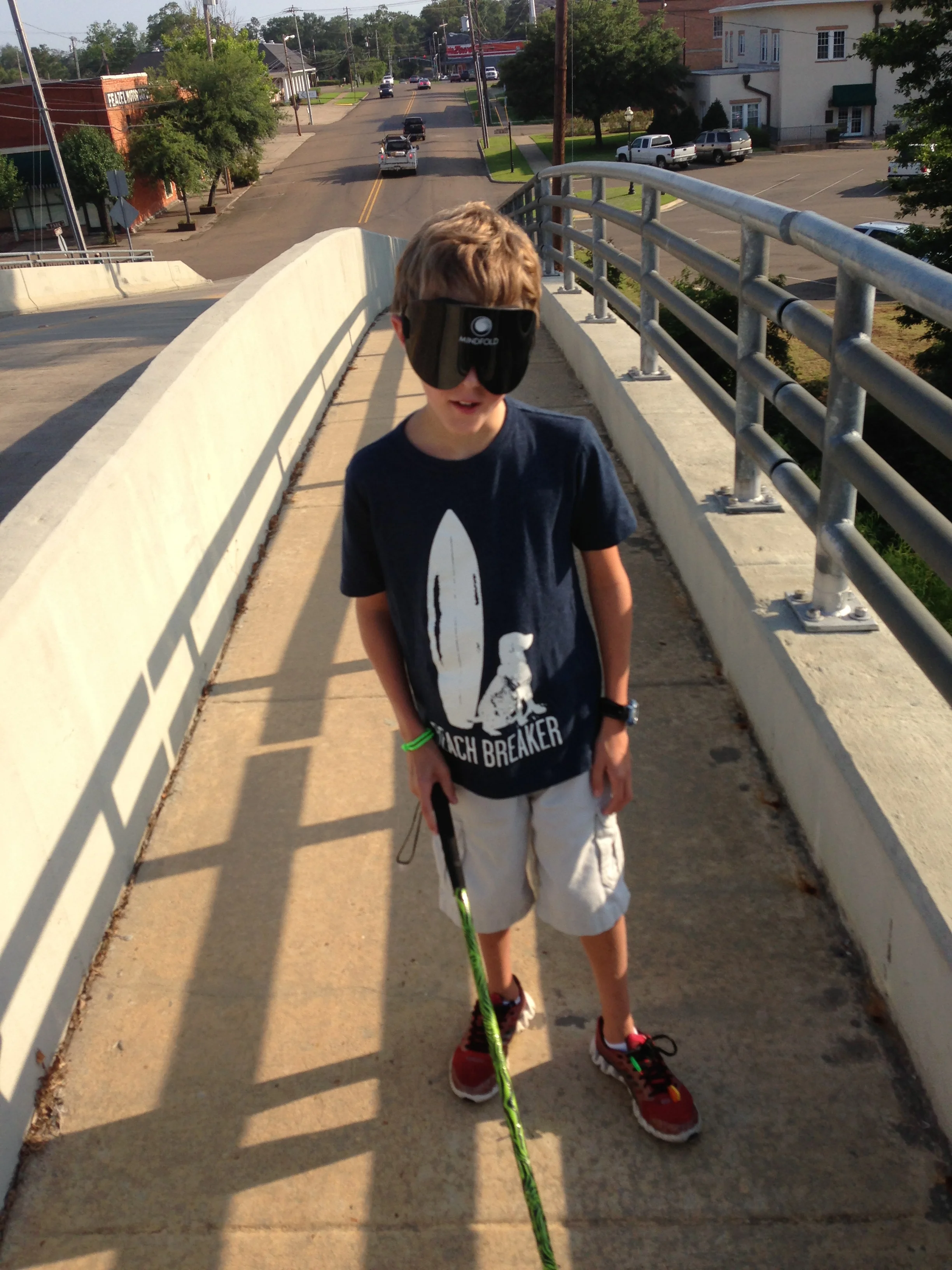 Patrick makes it up the BONNER bridge