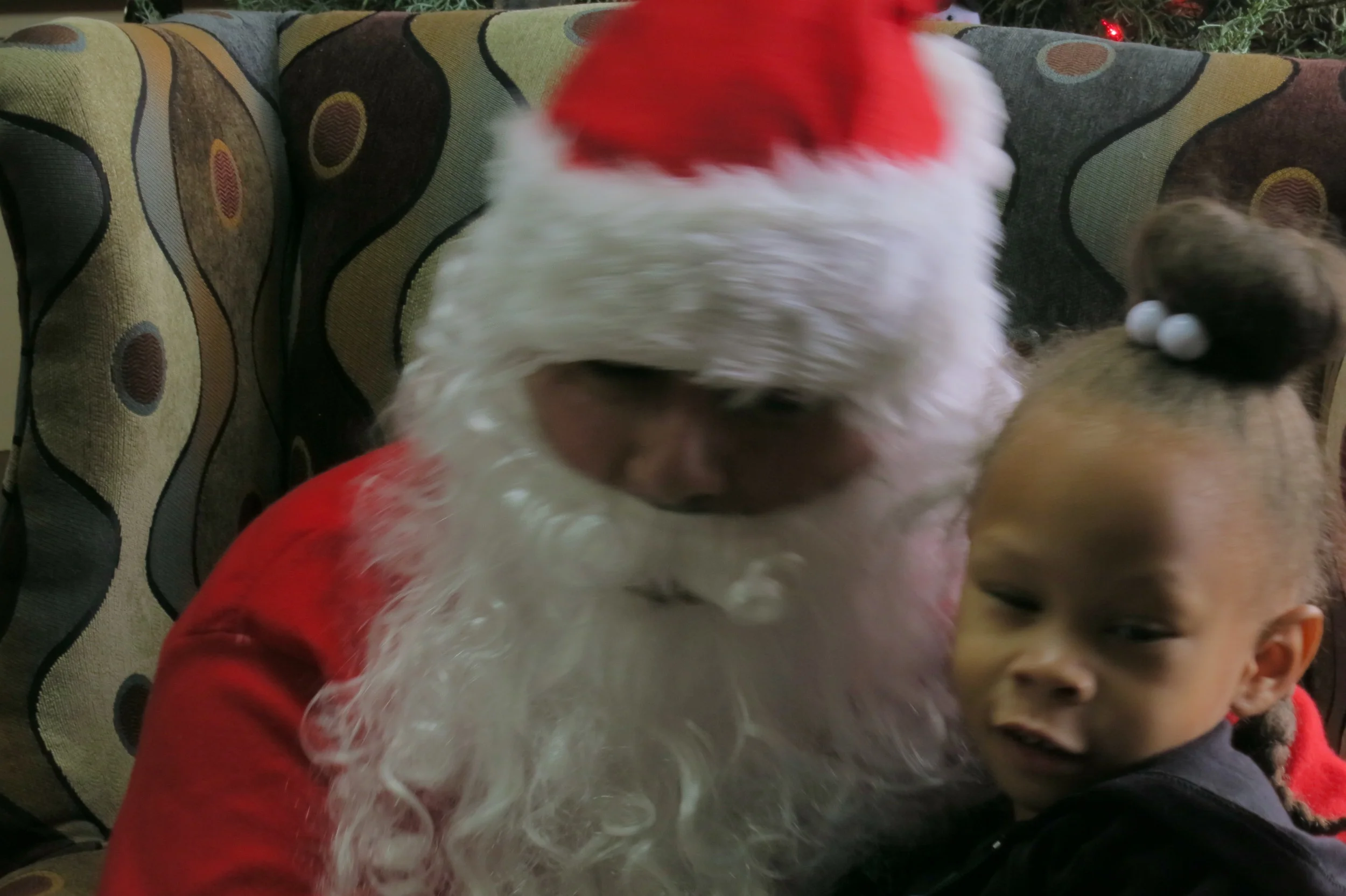 Passion snuggles up to Santa
