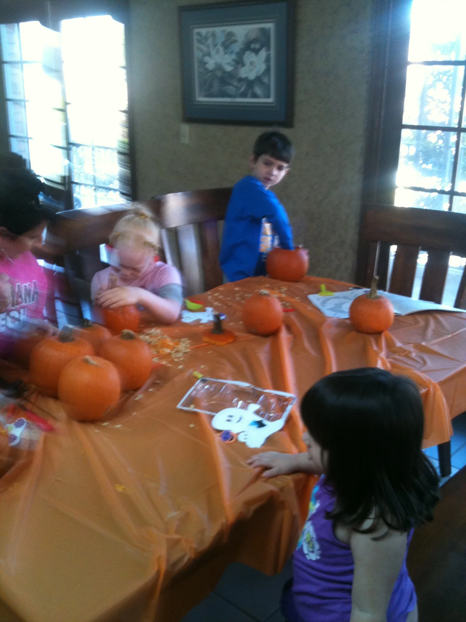 Carving pumpkins!!!