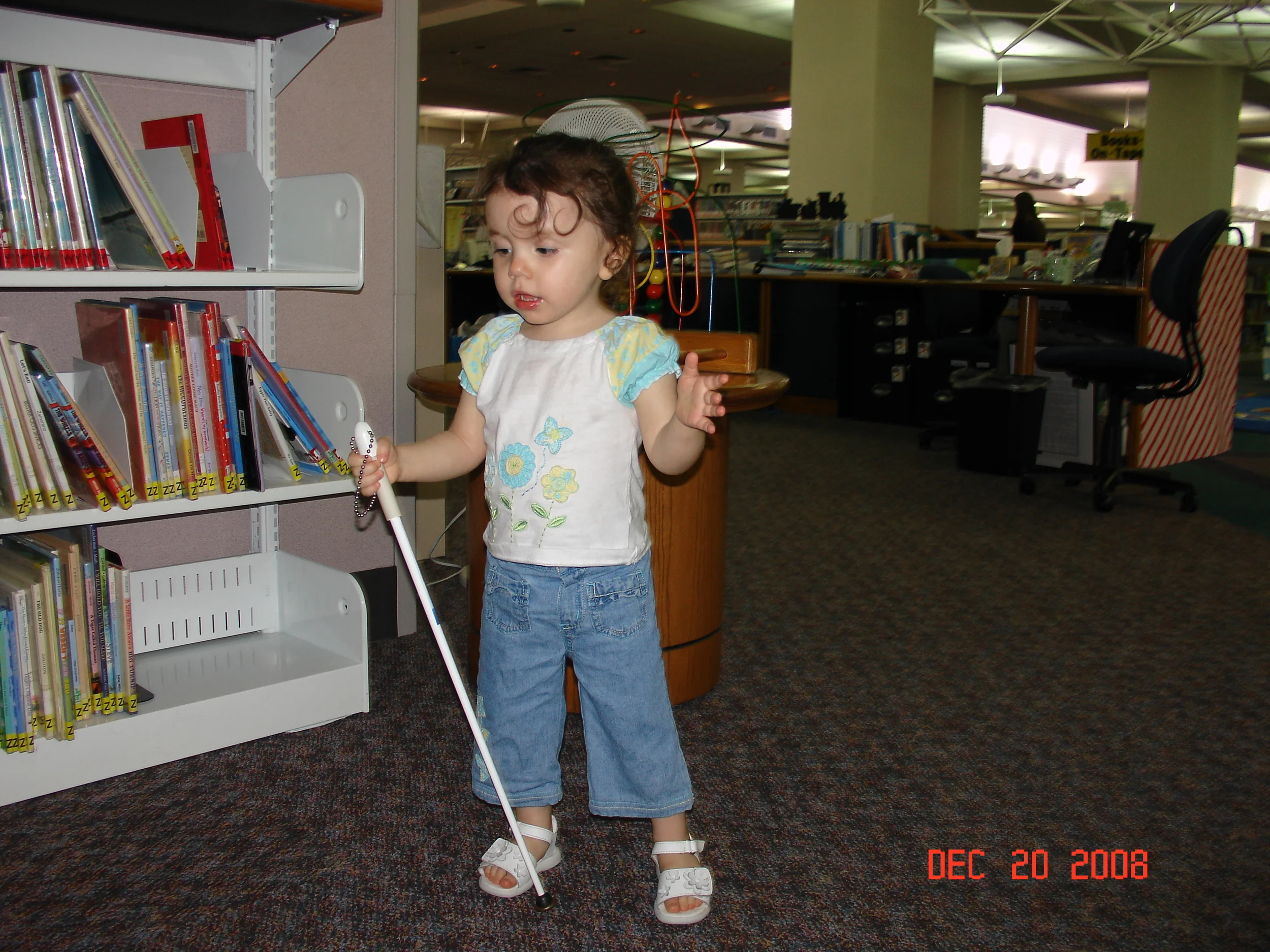 Samantha wants to know where are all the braille books!