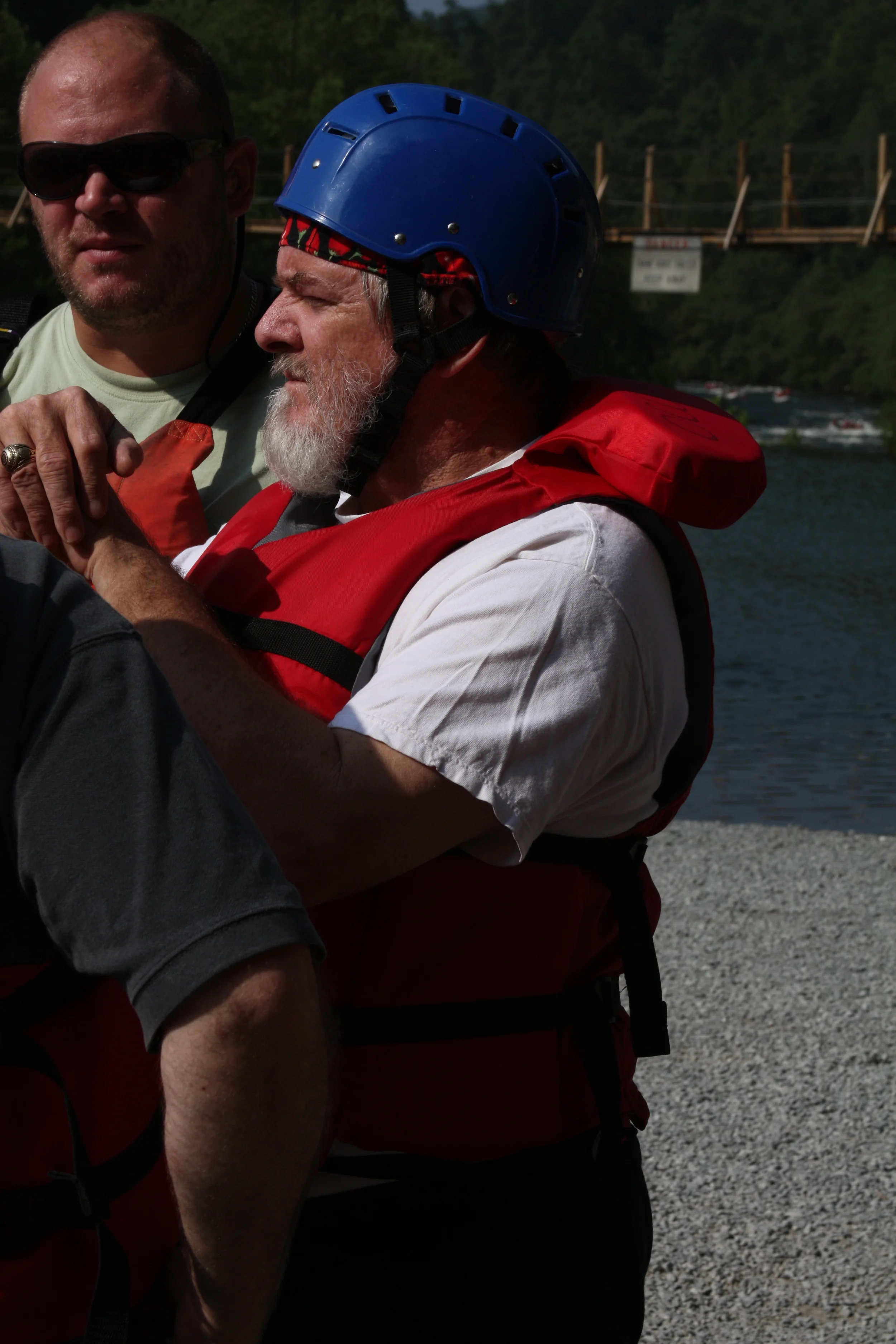 Mr. Whittle is ready to raft.