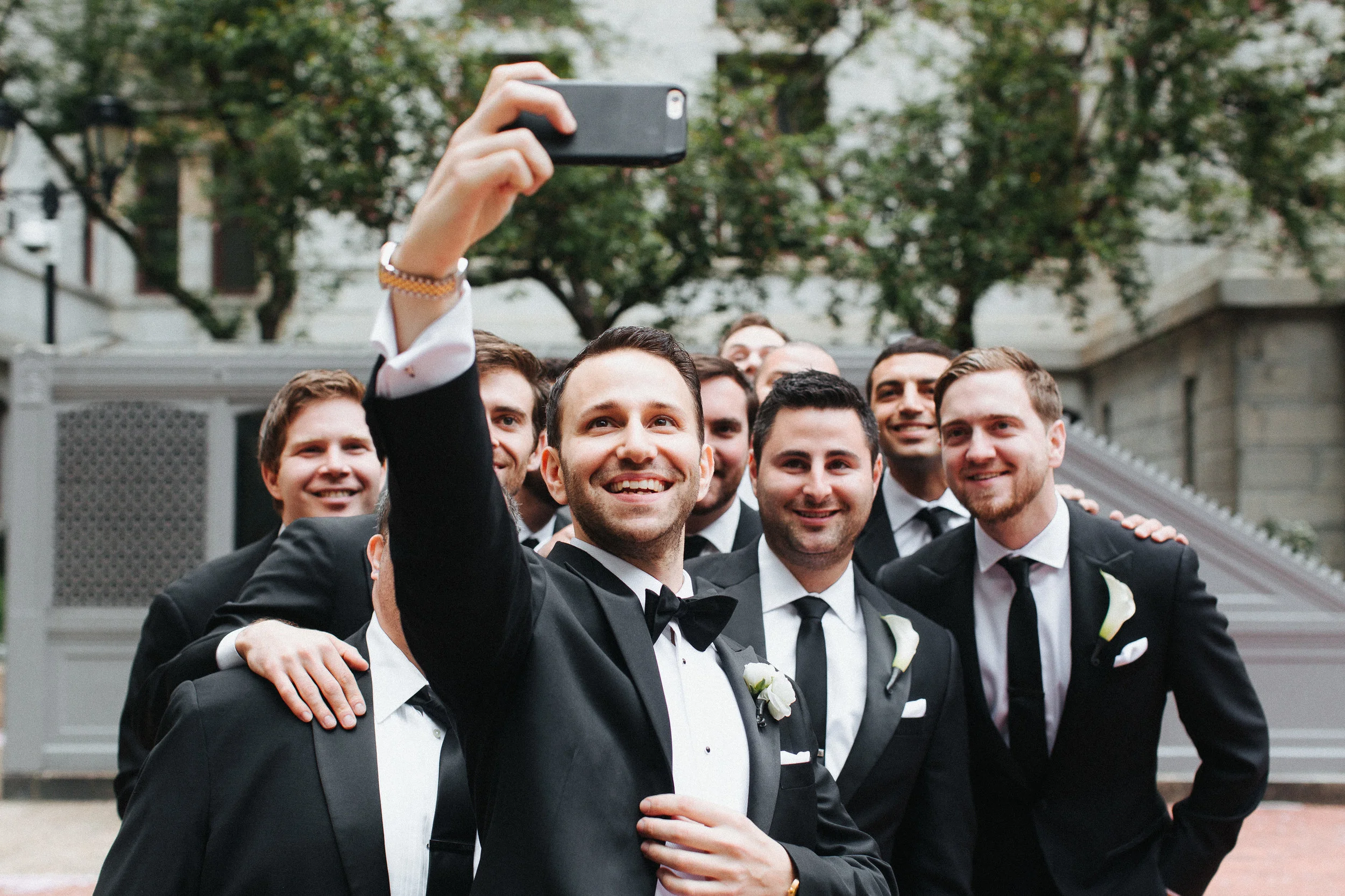 Groomsmen and Bridesmaids are perfect for duties like making sure everyone has water on a hot day.