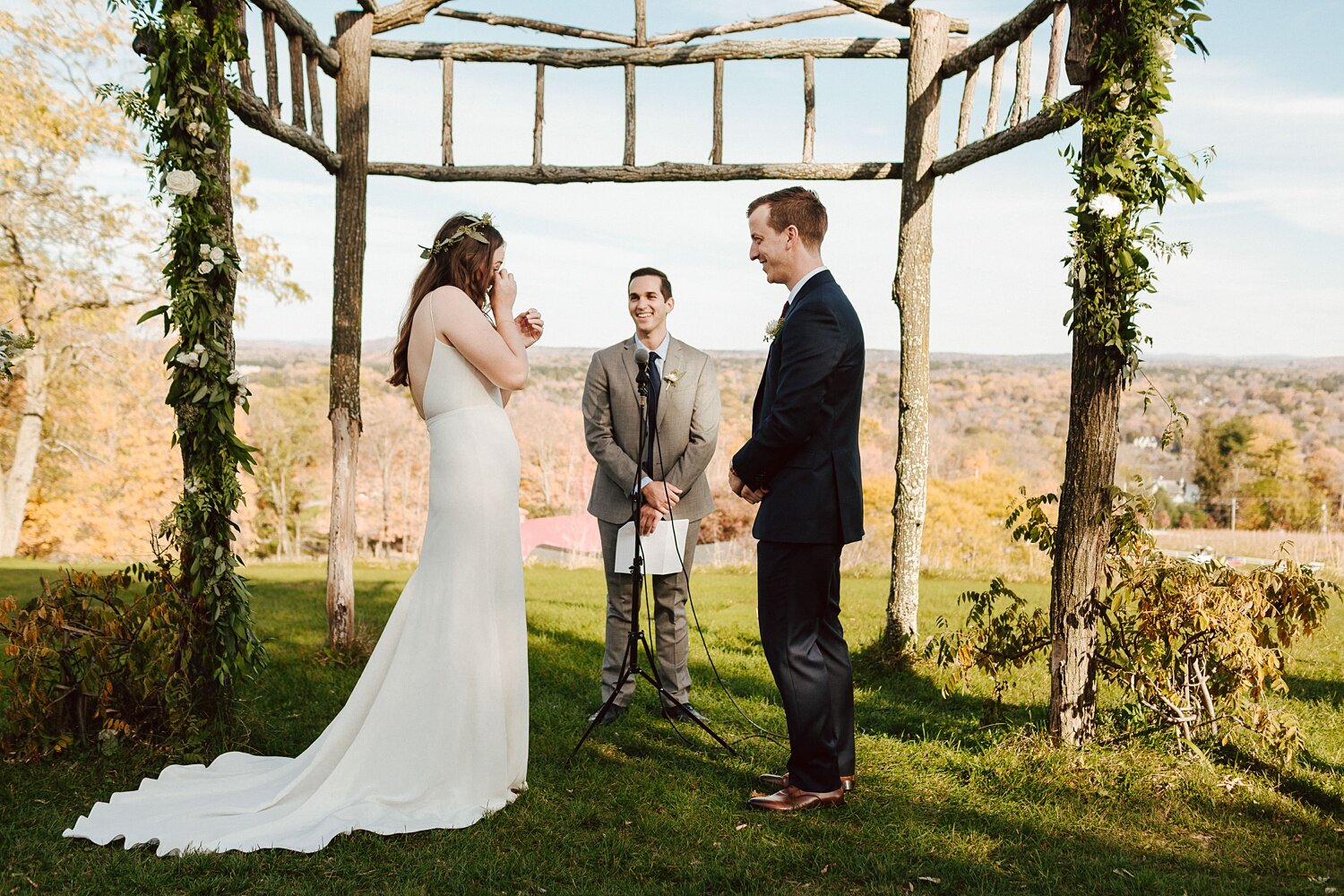 Hudson Valley Fall Winery Wedding