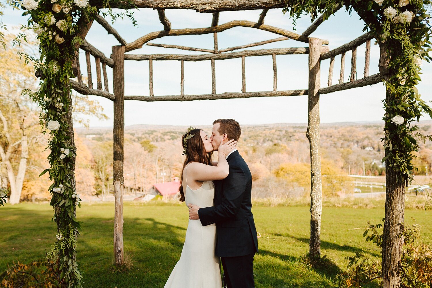 Hudson Valley Fall Winery Wedding