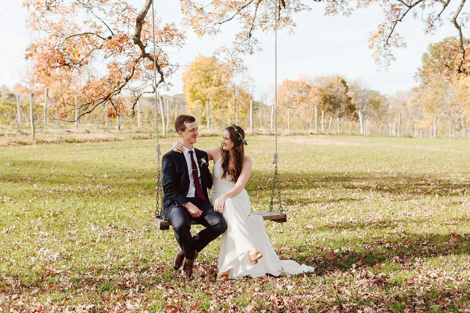 Hudson Valley Fall Winery Wedding