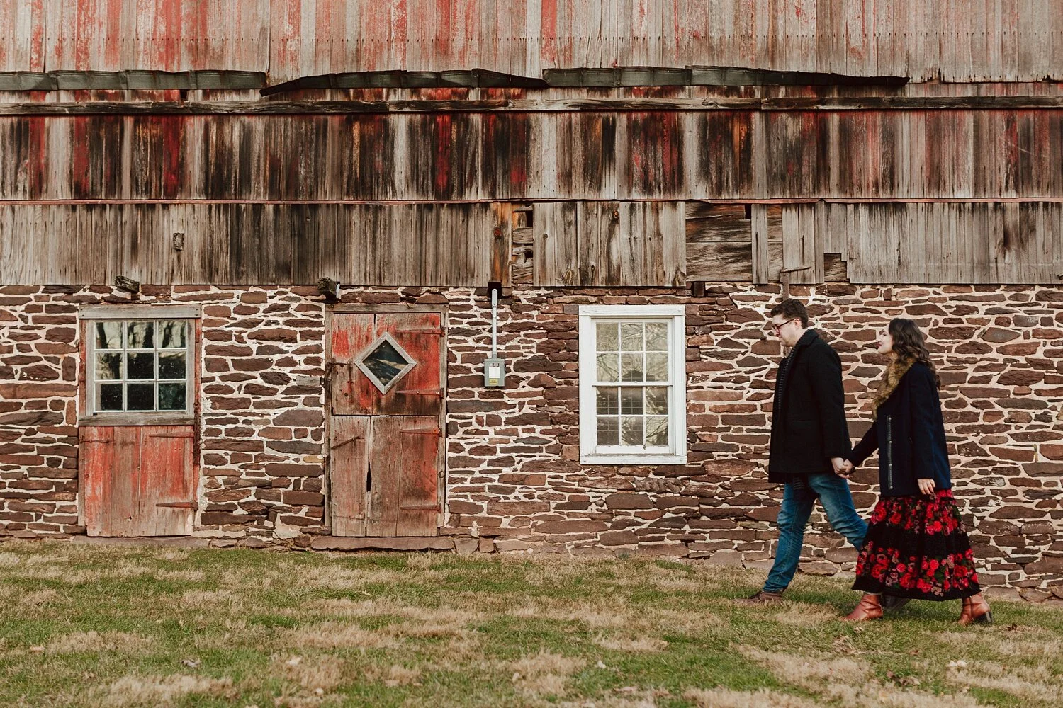 Golden Hour Winter Engagement Photo Session