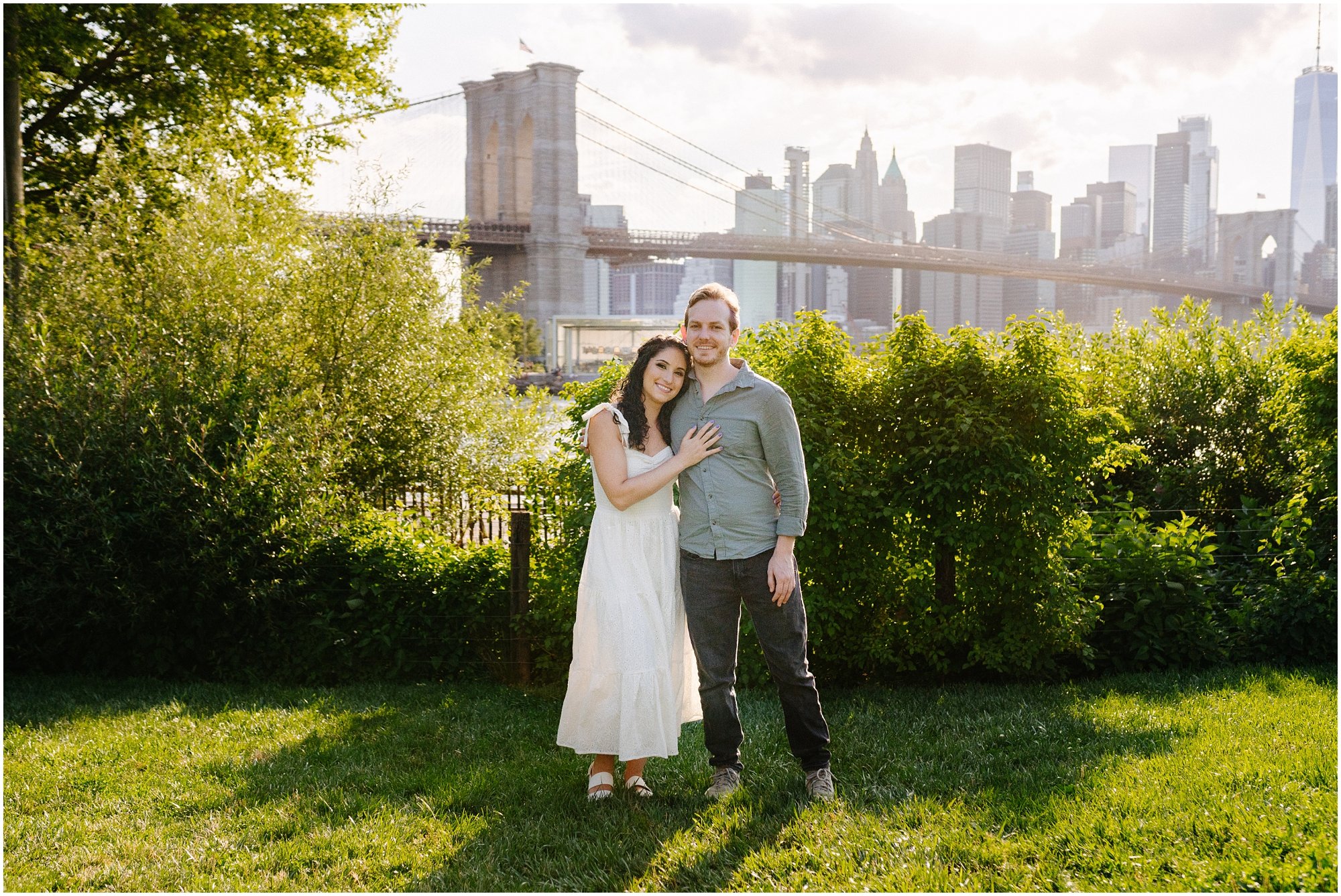 Summery, Romantic Brooklyn Engagement