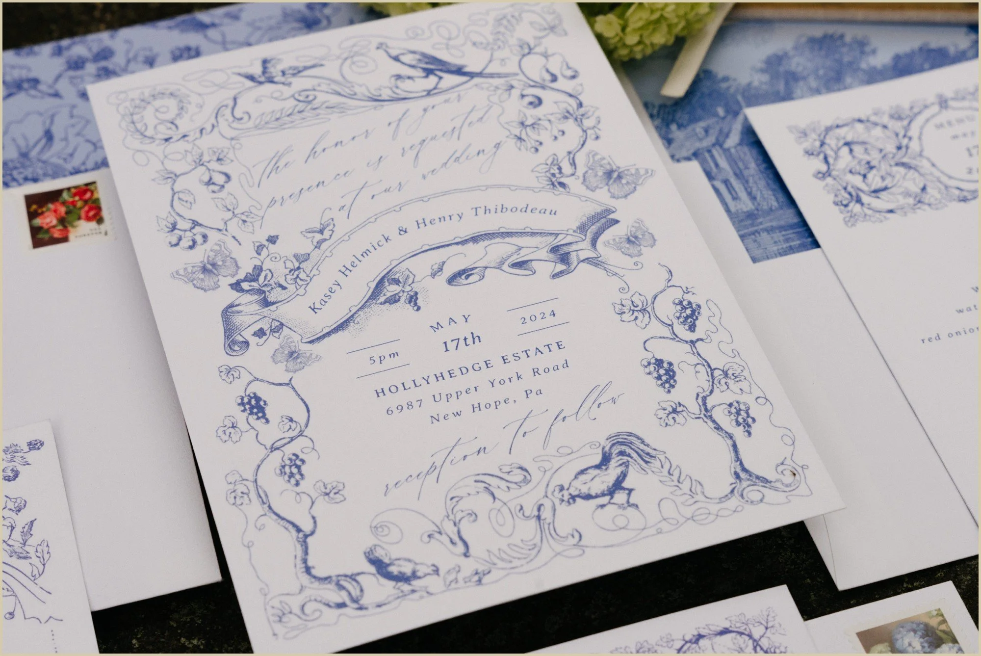 spring, garden, blue, white, estate, wedding, bucks, county