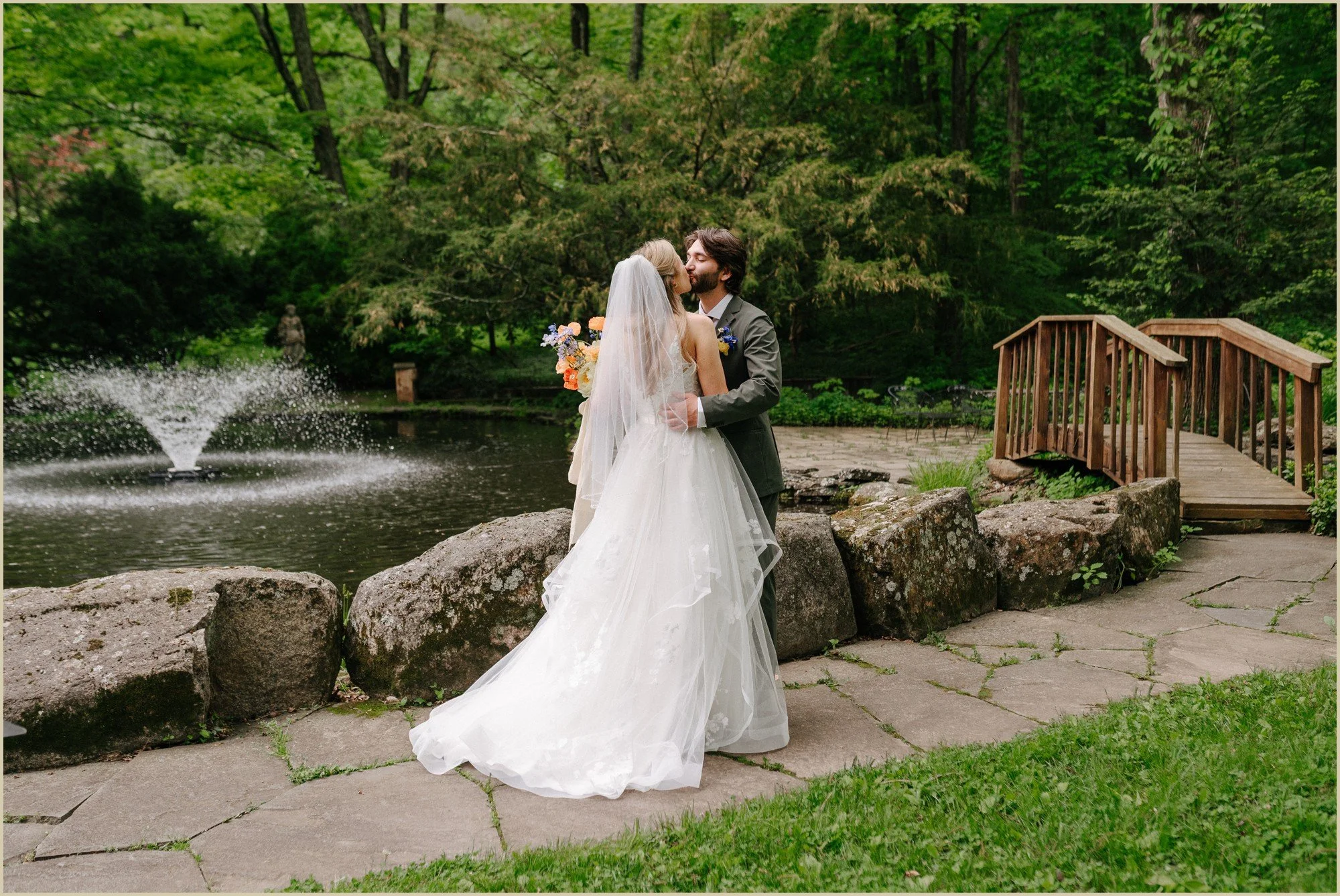 spring, garden, blue, white, estate, wedding, bucks, county