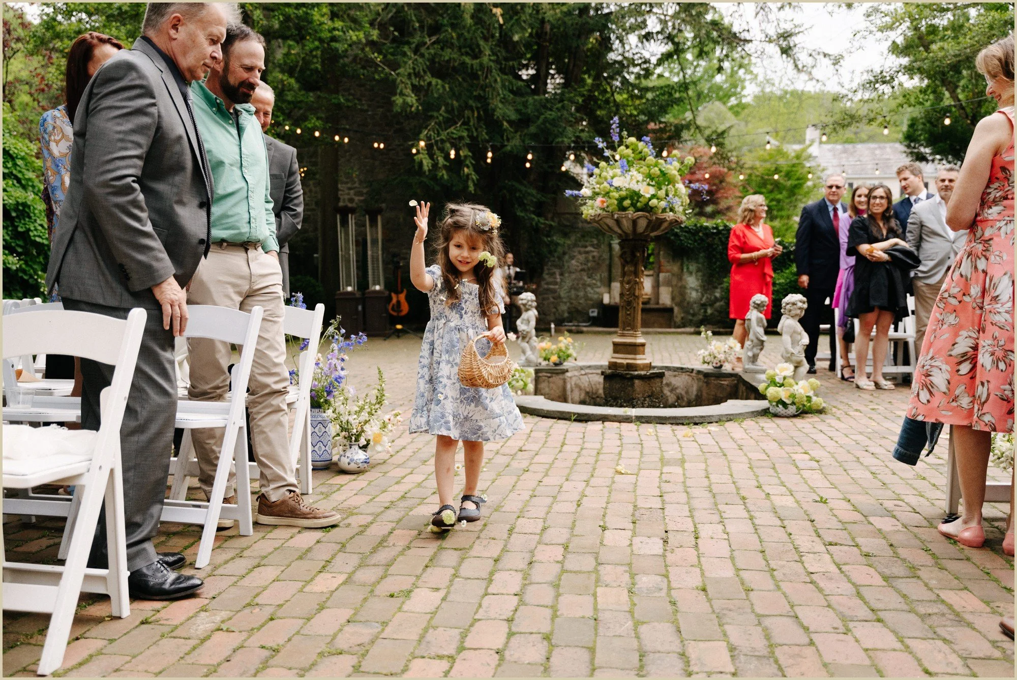 spring, garden, blue, white, estate, wedding, bucks, county