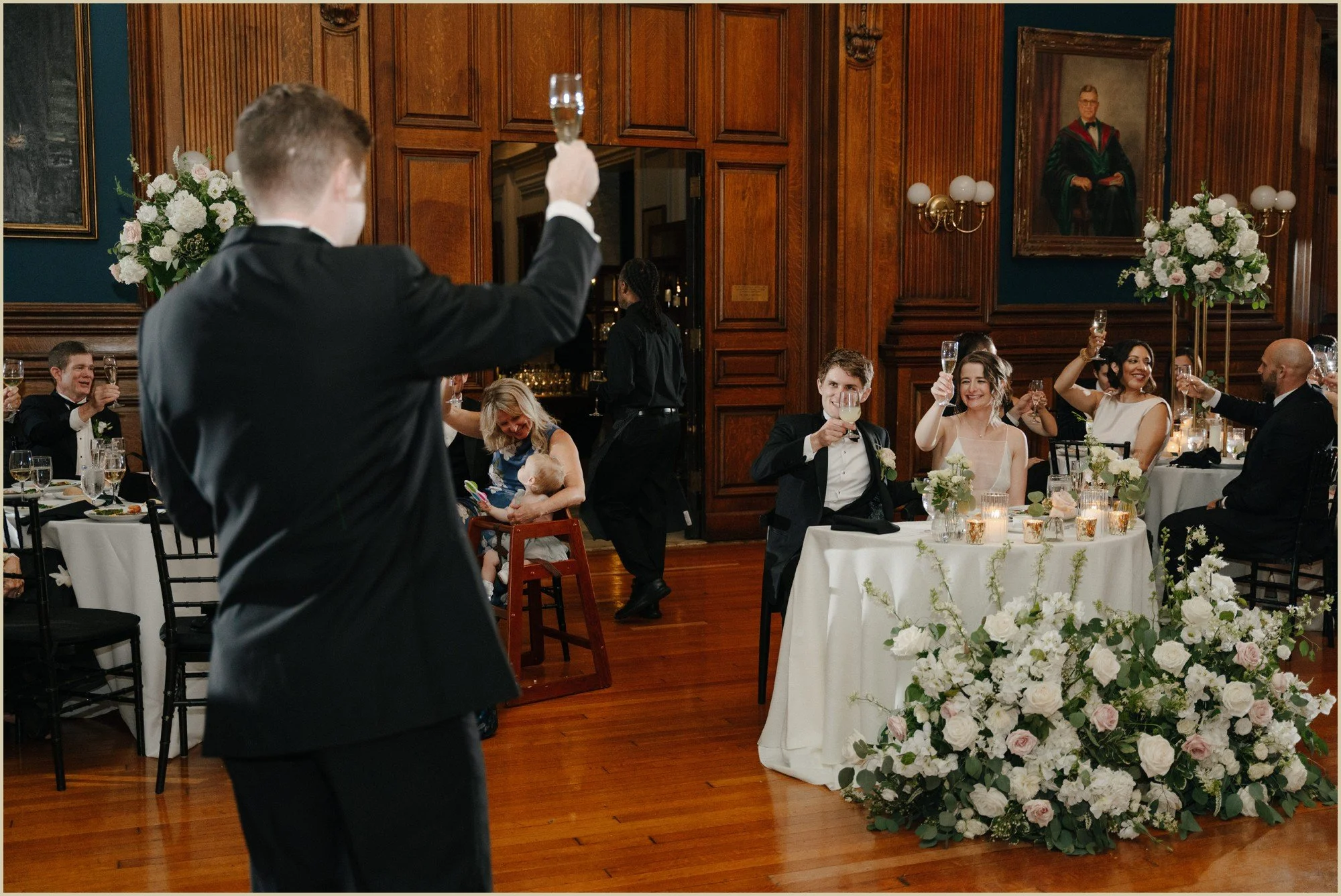 luxury, elegant, philadelphia, wedding, college, physicians