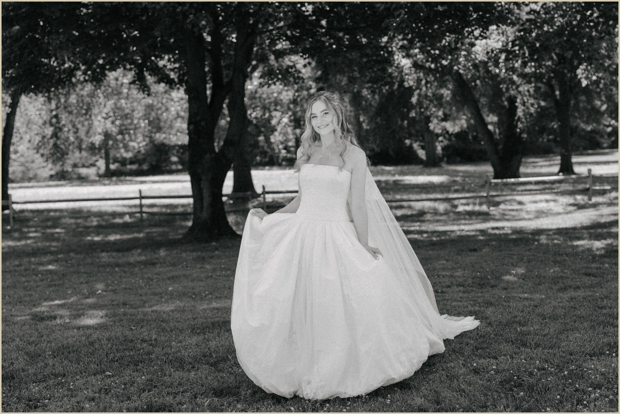candid and casual bridal portrait