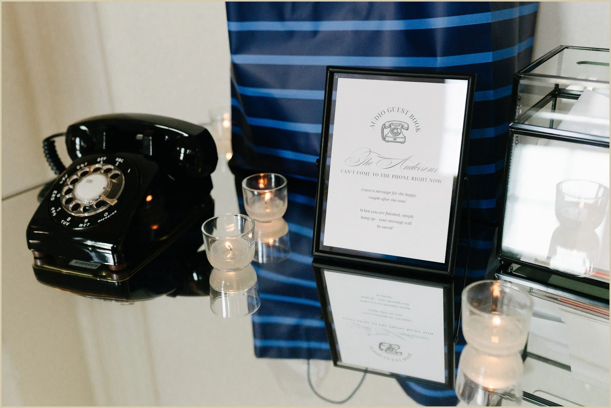 telephone wedding guest book