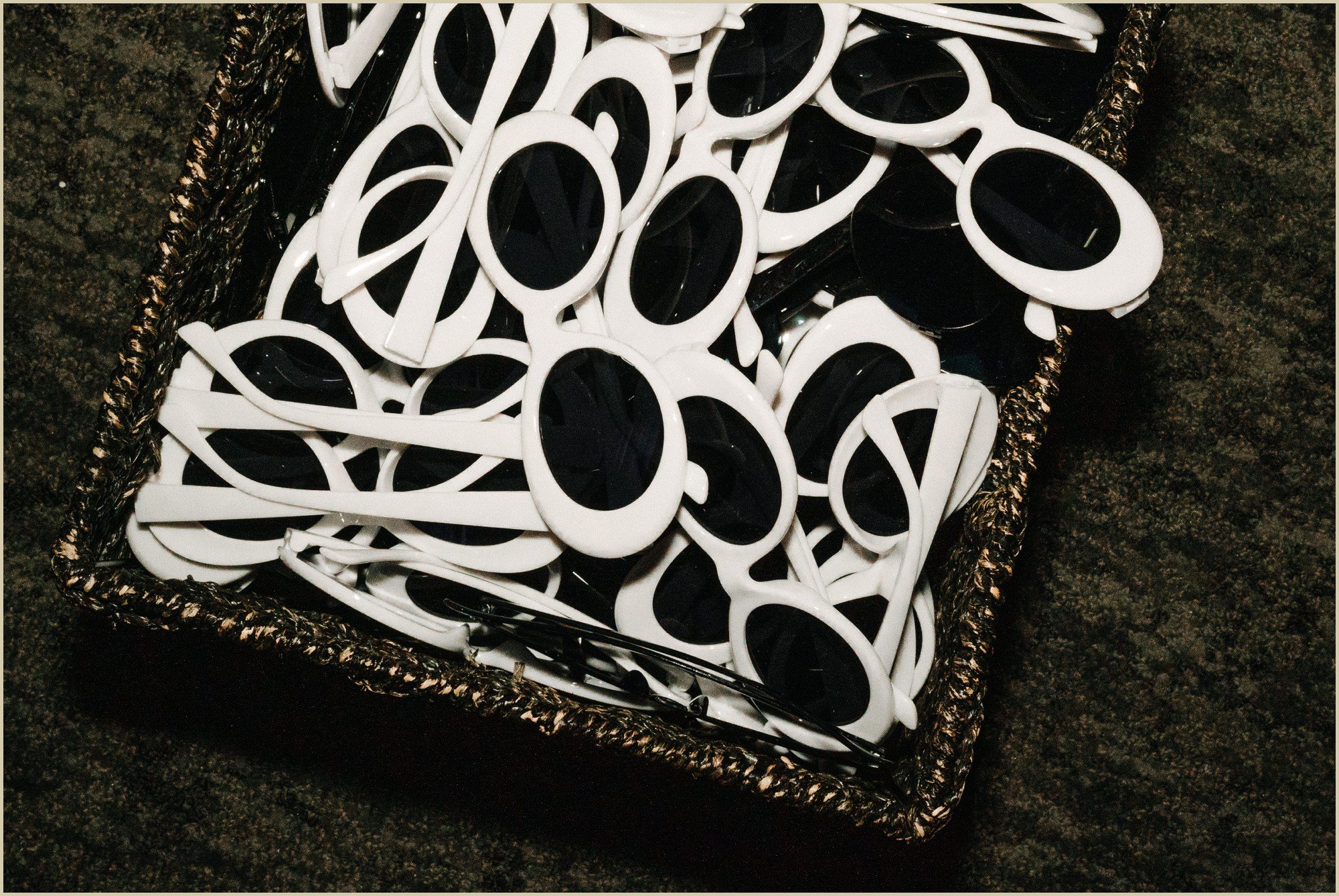 sunglasses for the dance floor at a wedding