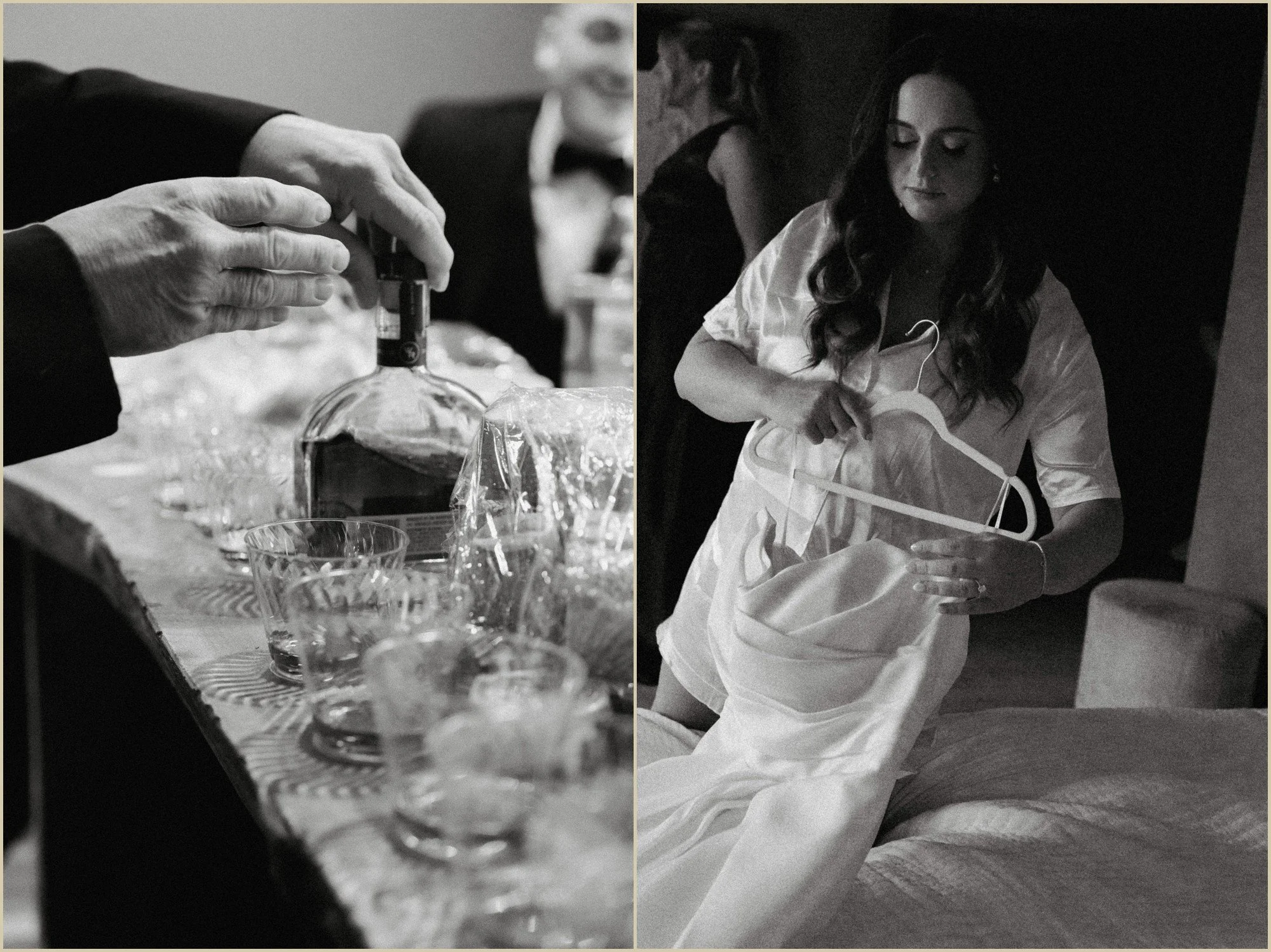 documentary style photos of getting ready moments 