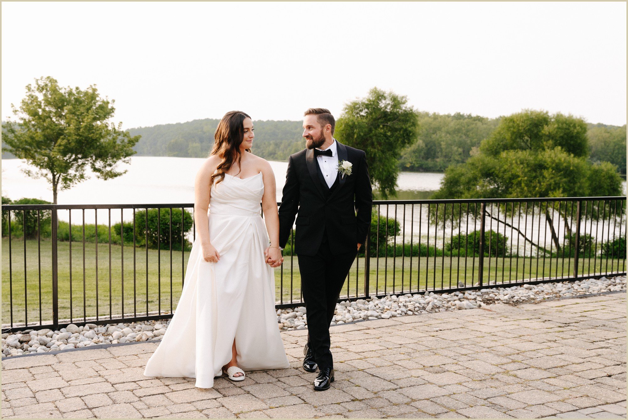 couple portraits by the lake