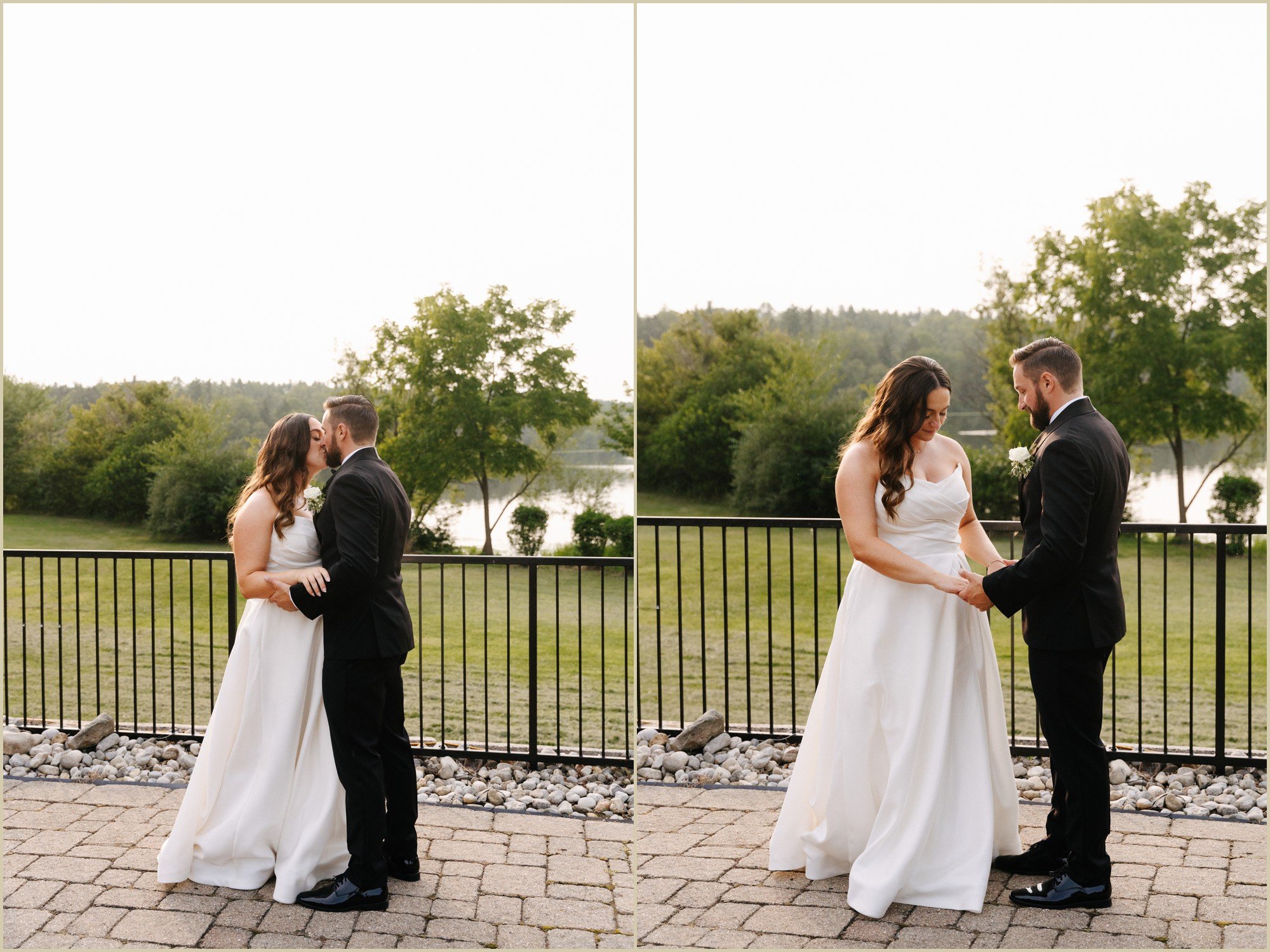 couple portraits at the lake house inn