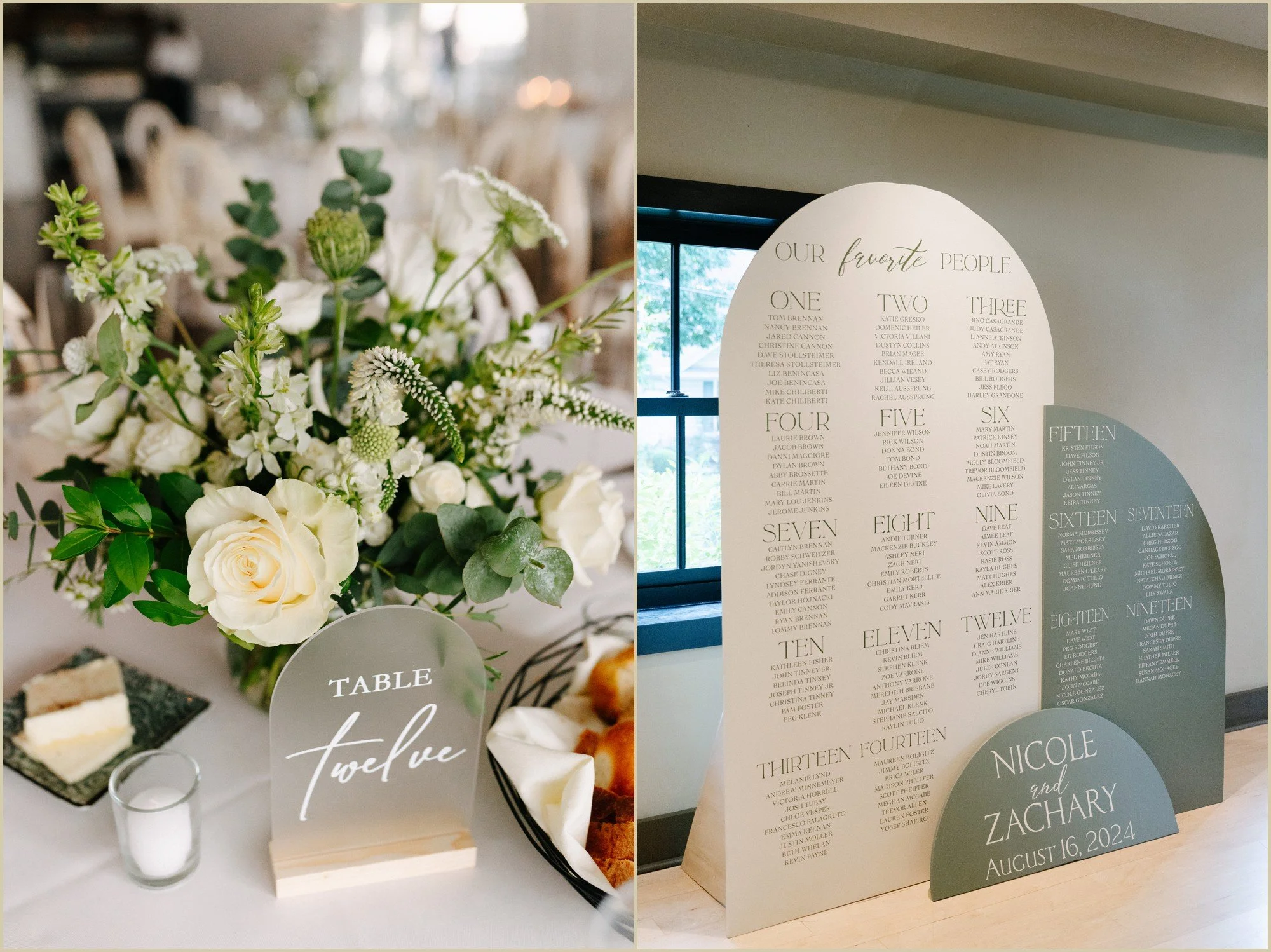 modern wedding decor