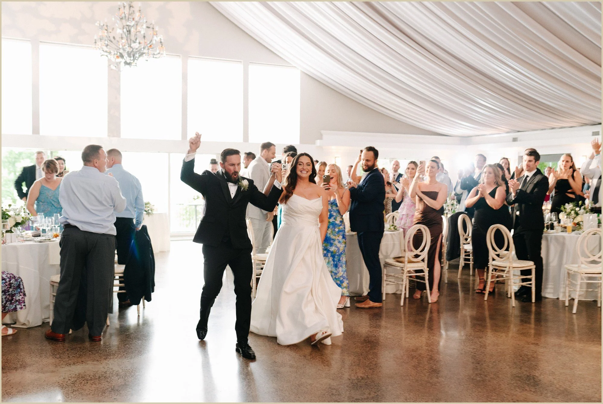 bride and groom introductions