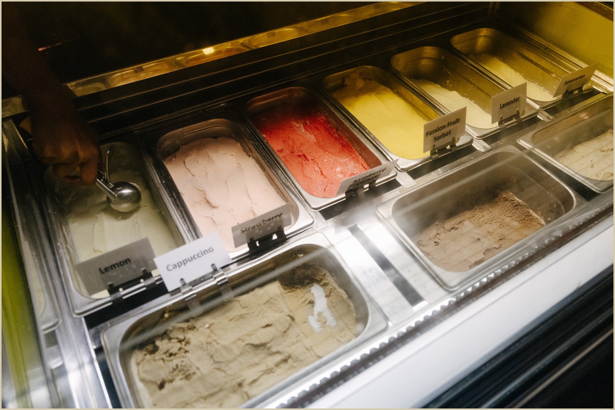 ice cream during wedding reception party 
