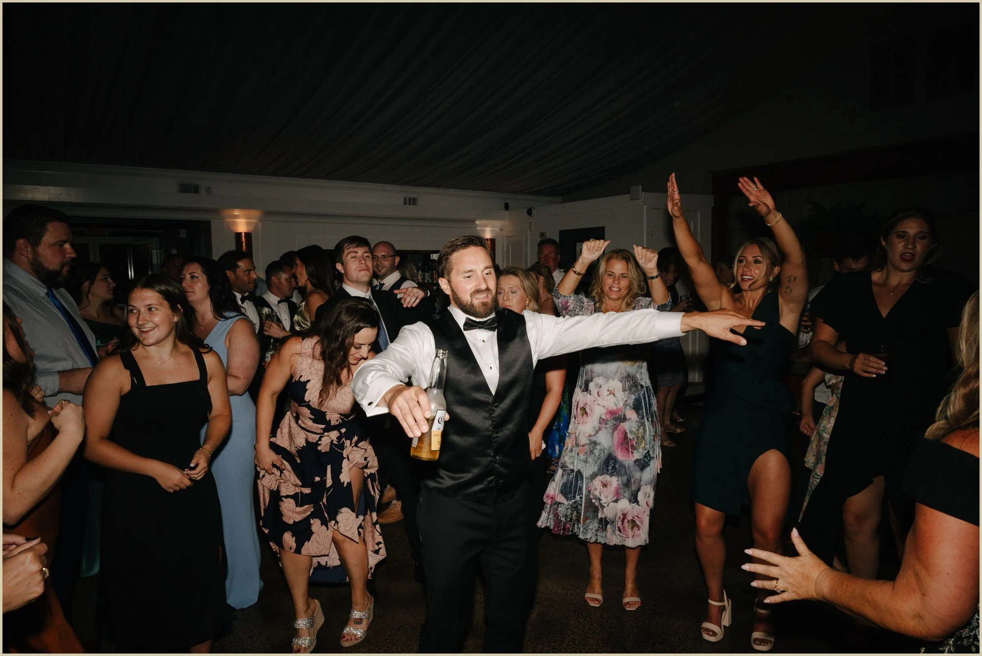 groom on the dance floor