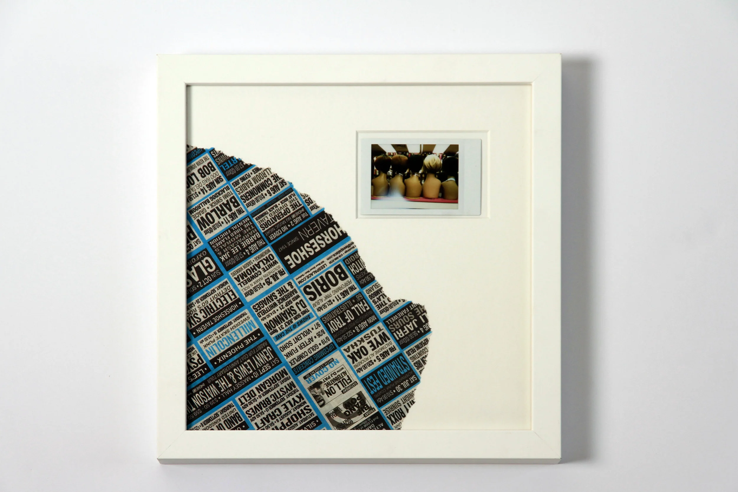 Polaroid #16. 2016. 11" x 11" Framed w/ embellished matte.