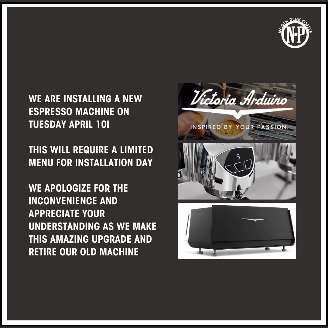 Yup&hellip; We are retiring our espresso machine &mdash; she has been through a lot with us, but simply can&rsquo;t keep up&hellip; it&rsquo;s time for an upgrade. 

This has been a nearly a year in the making of research and budgeting &mdash; many t