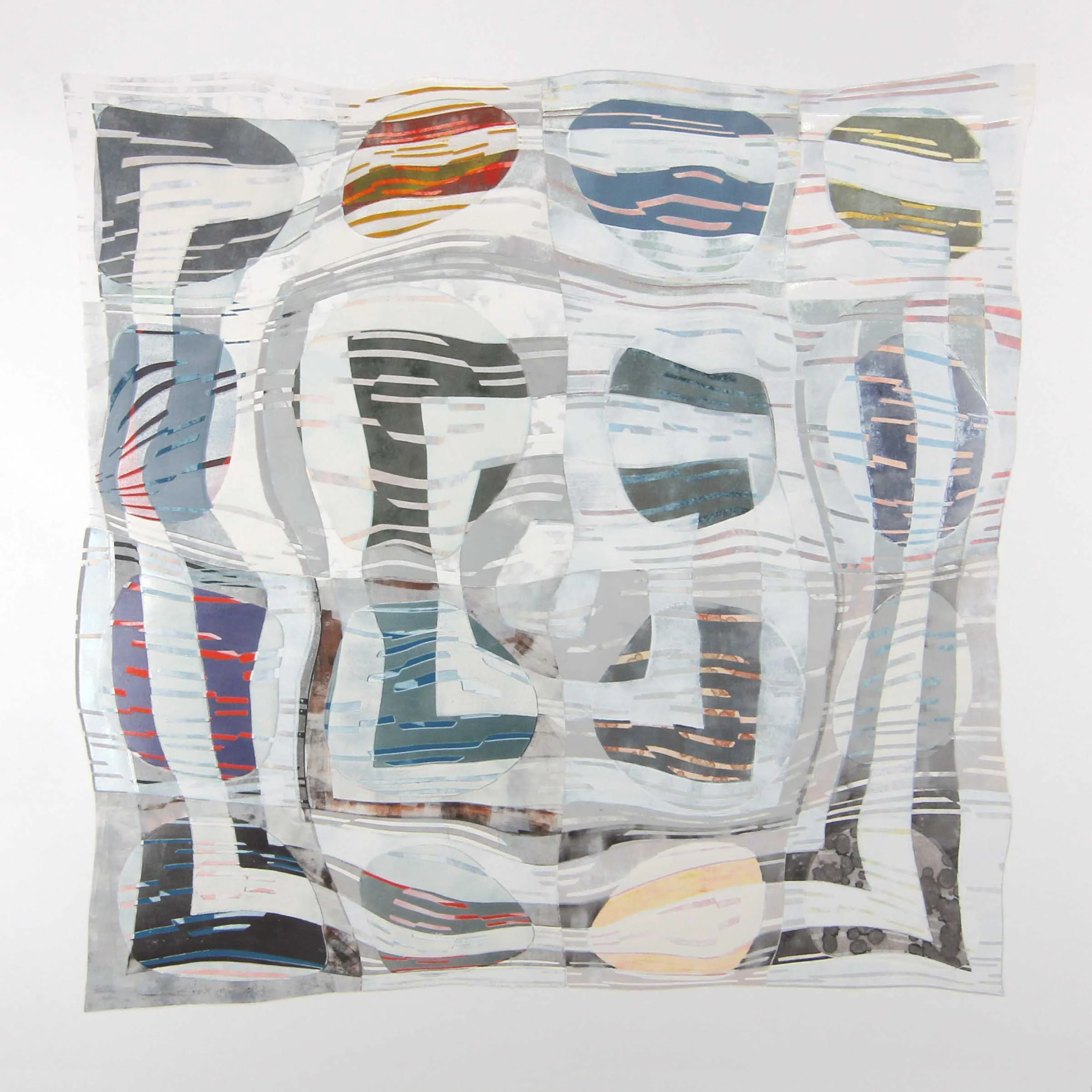 "Pagan" Lithography Ink on paper, 56 x 56 inches, 2014