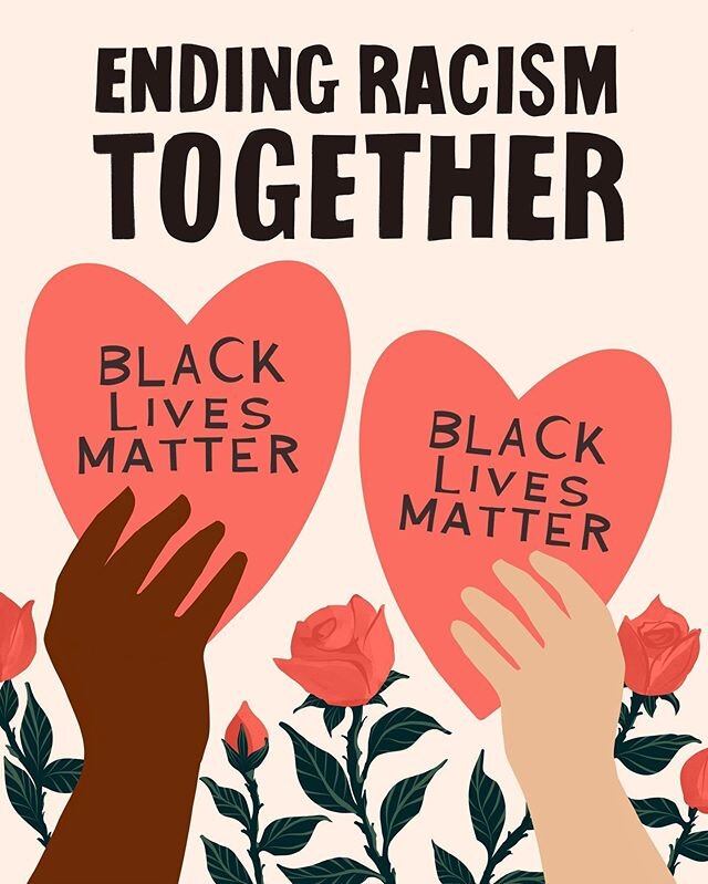 (Reposting this without the embarrassing typo.) We went and supported our local Black Lives Matter march today. Those who are socially distancing still cheered on the marchers from parking lots along the route. We made signs to show our solidarity. T