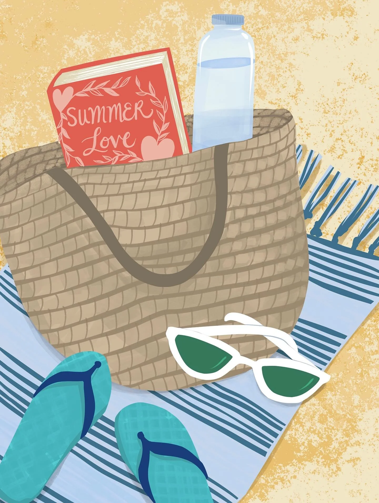 Living in a beach town has some benefits! I illustrated some of my favorite activities that makes any day feel like a vacation. Now, if only I could make time for these treats IRL! #summerillustration #beachillustration #southhaven #lifestyleillustra