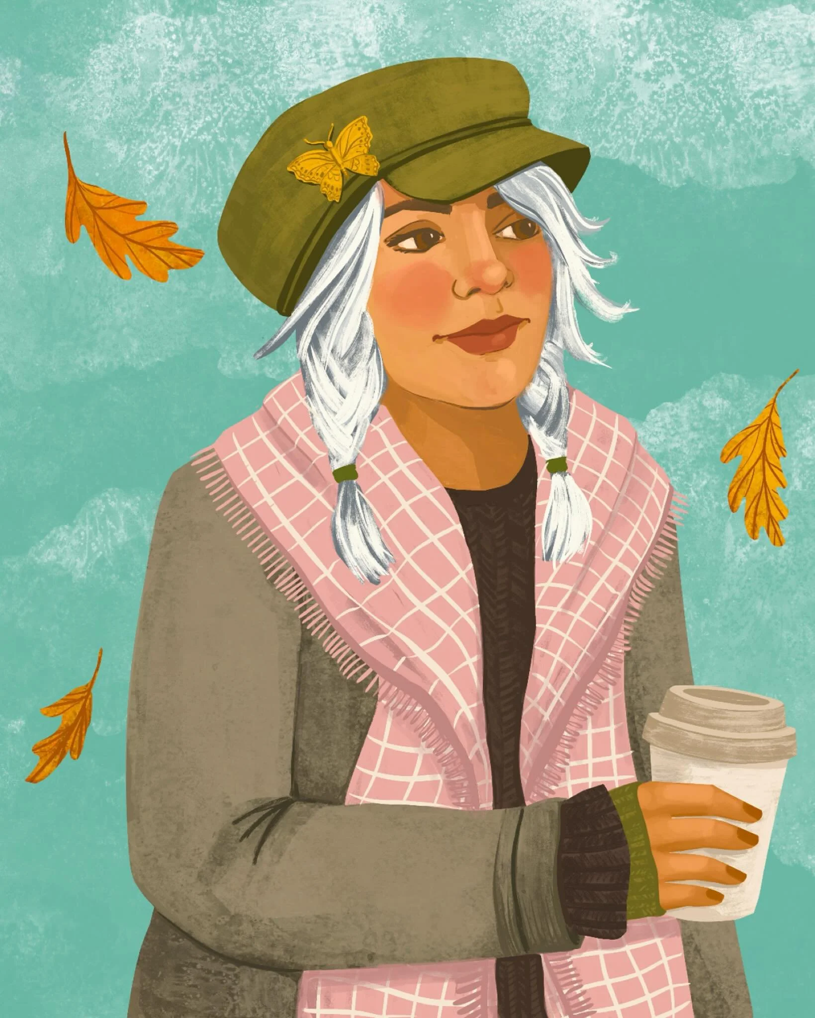 Autumn has arrived - bring on the soft scarves, falling leaves, and the comfort of a warm cup in hand. #facetober @charlyclements