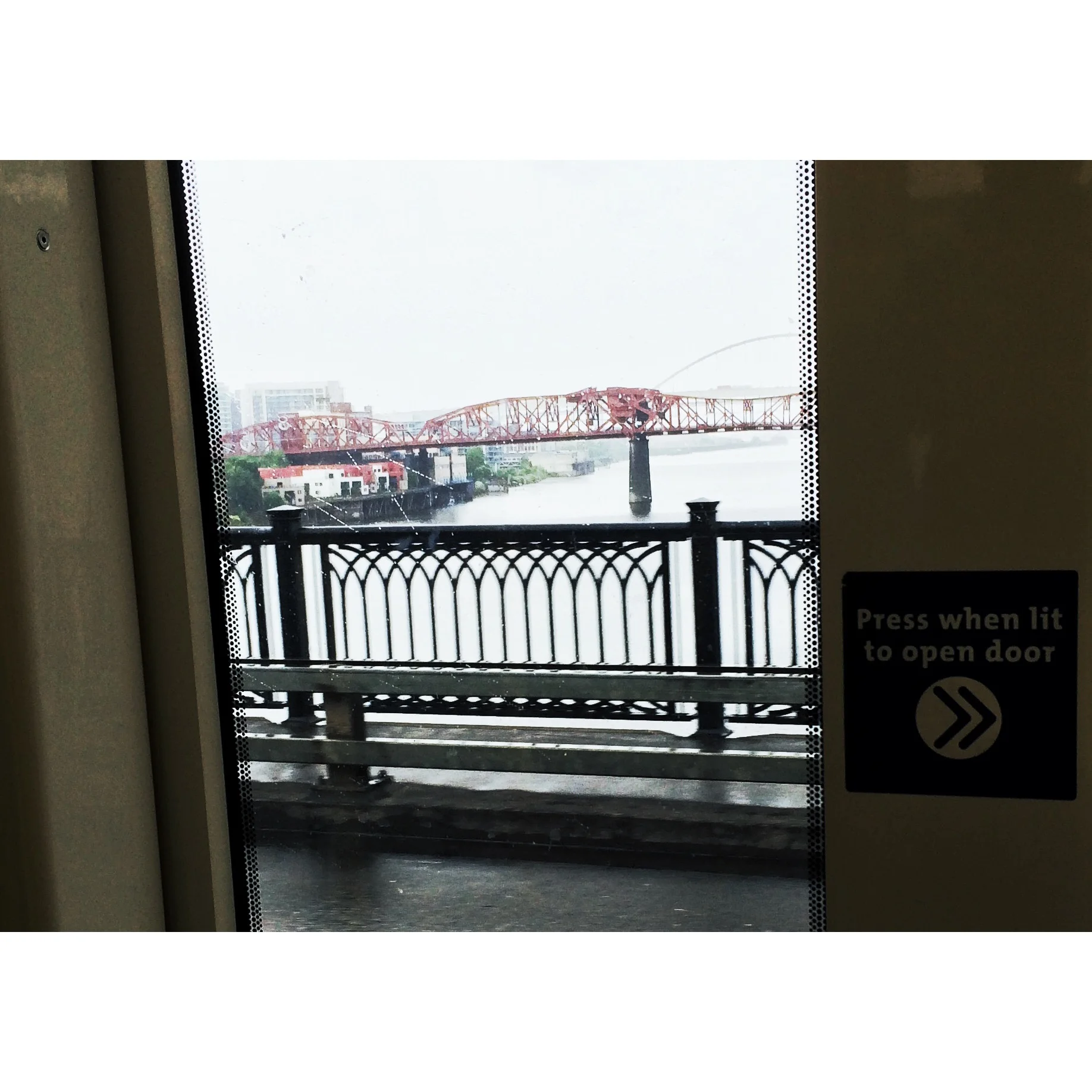 The view from the ride back to the hotel on the MAX.