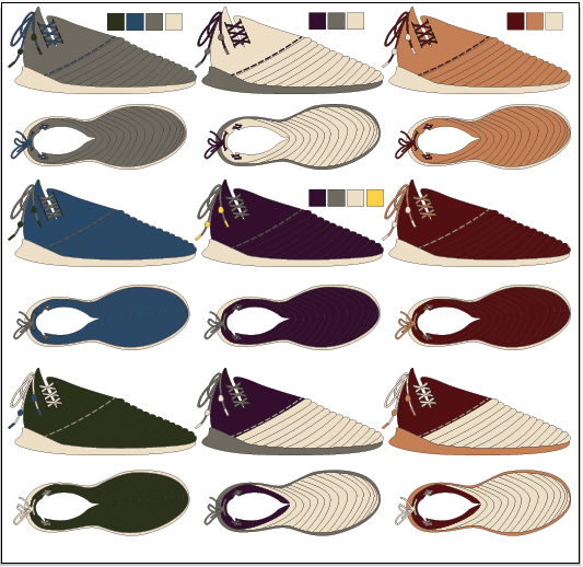 Making progress on some color ways.