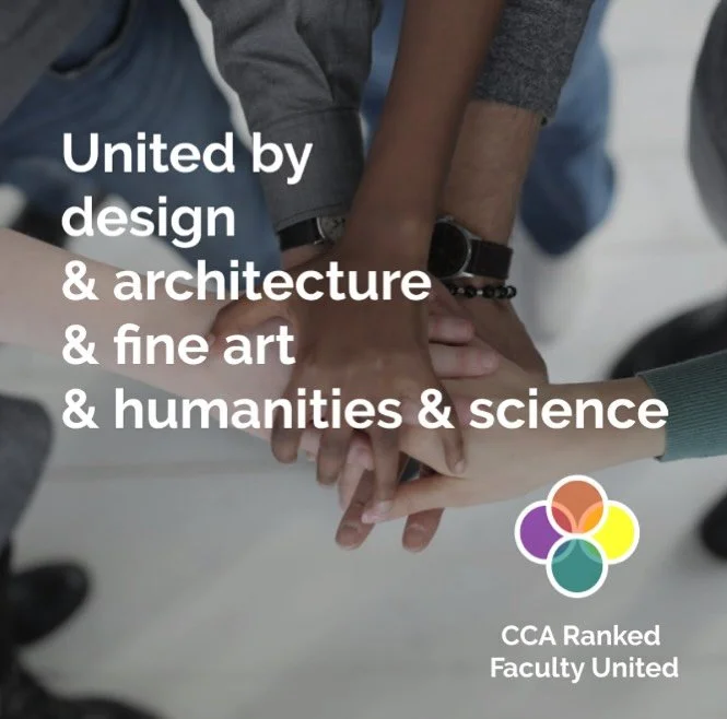 Things I designed: branding for CCAs ranked faculty union